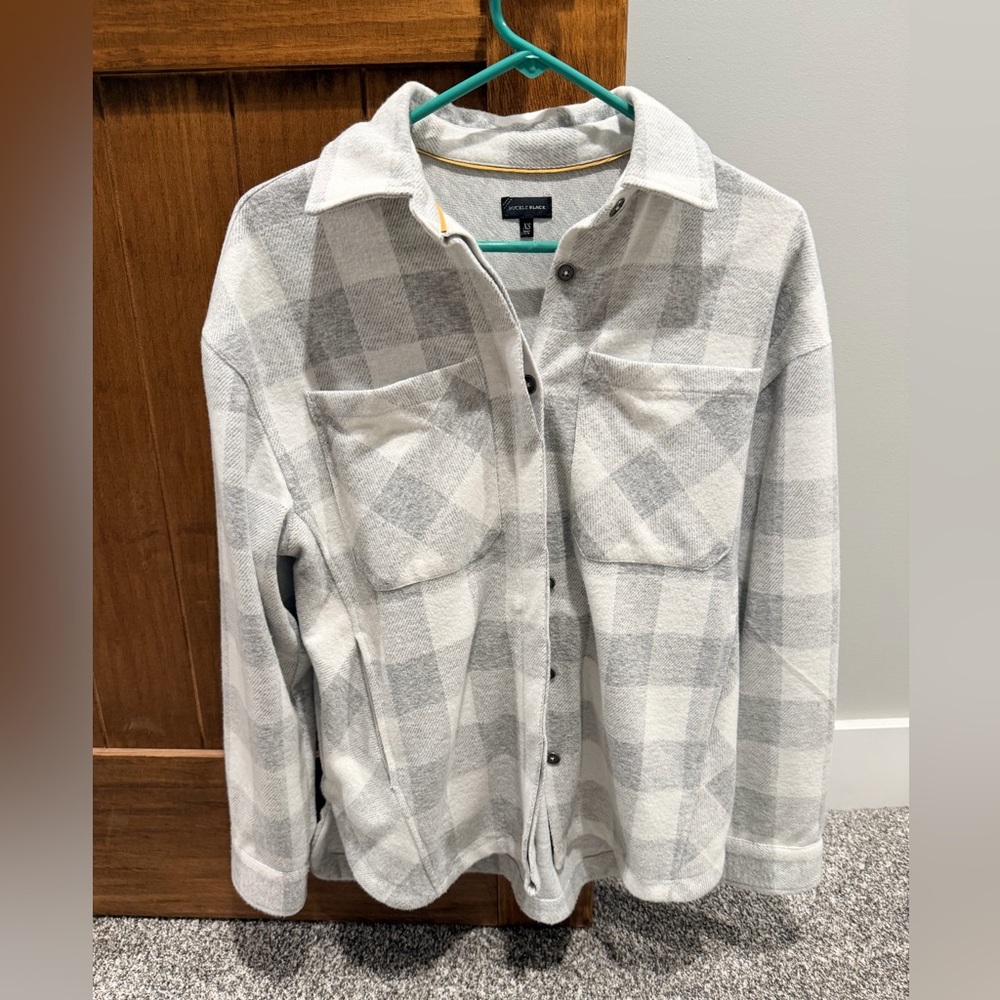 Buckle Black Plaid Shacket size XS